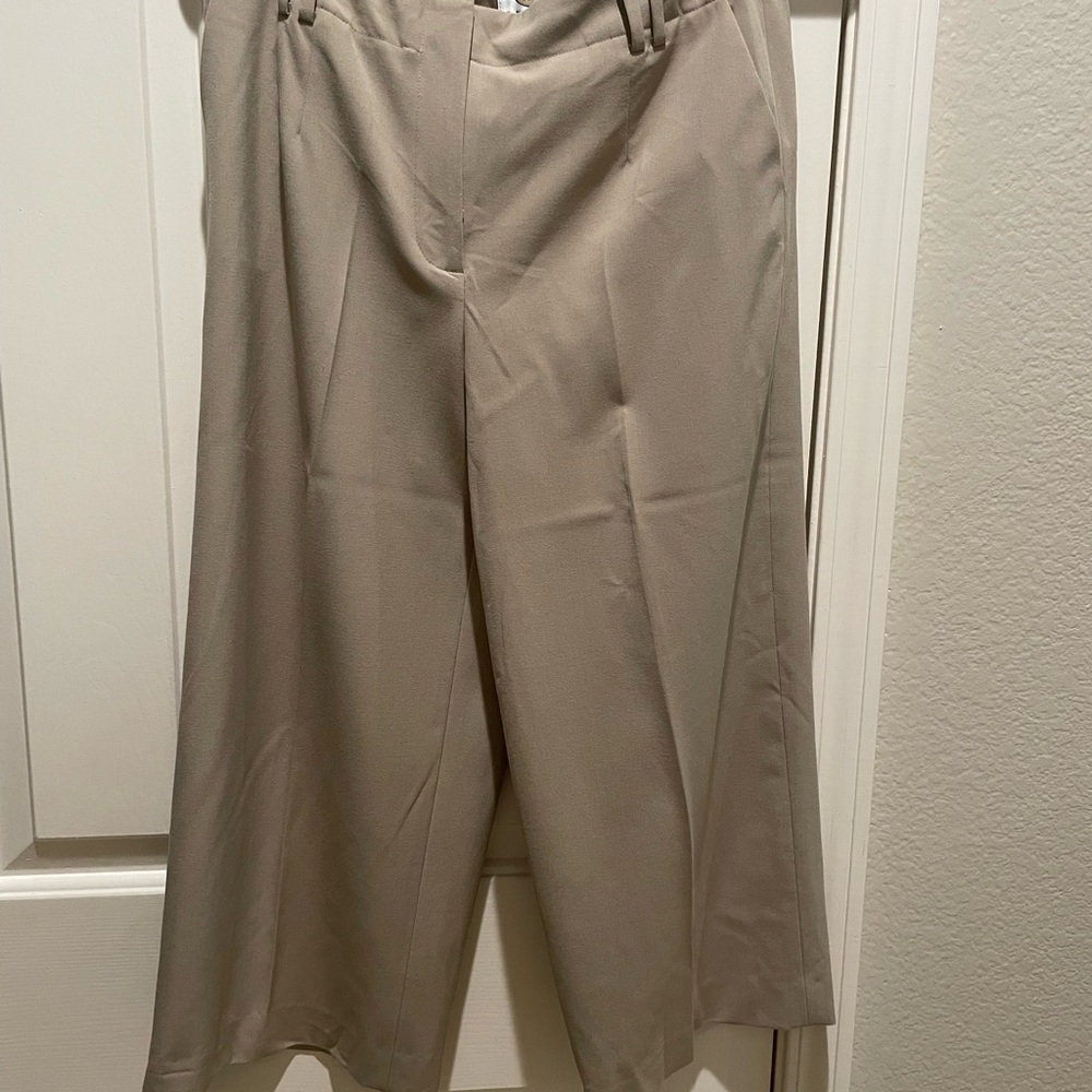 Talbots Tan Ankle Cropped Pants